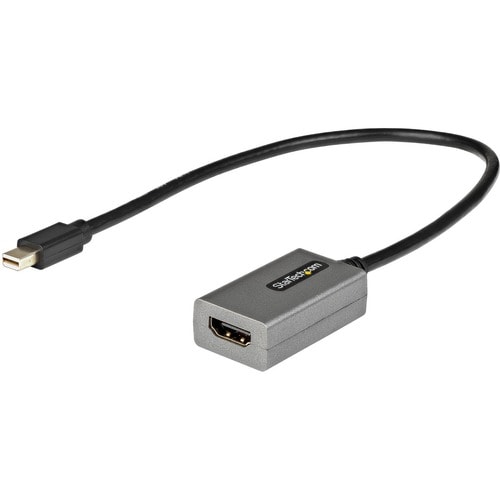 StarTech.com Mini DisplayPort to HDMI Adapter, mDP to HDMI Adapter Dongle, 1080p, Mini DP 1.2 to HDMI Video Converter, 12"