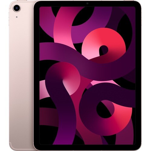 Apple iPad Air (5th Generation) A2589 Tablet - 10.9" - Apple M1 - 8 GB - 256 GB Storage - iPadOS 15 - 5G - Pink - M1 Octa-