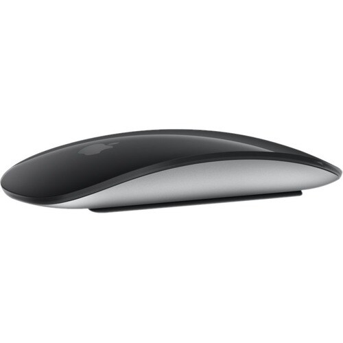 Apple Magic Mouse - Black Multi-Touch Surface - Wireless - Bluetooth - Rechargeable - Black - Lightning - Touch Scroll