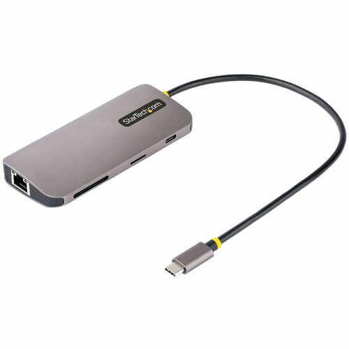StarTech.com USB C Multiport Adapter, 4K 60Hz HDMI HDR10 Video, 3 Port 5Gbps USB-A Hub, 100W PD Pass-Through, GbE, SD/Micr