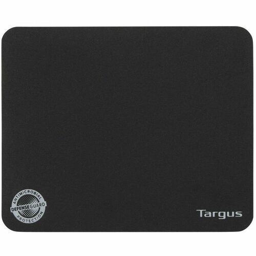 Targus Ultraportable Antimicrobial Mouse Mat - 0.05" Height x 8.66" Width x 7.09" Depth - Black - Rubber - Anti-slip - Mouse