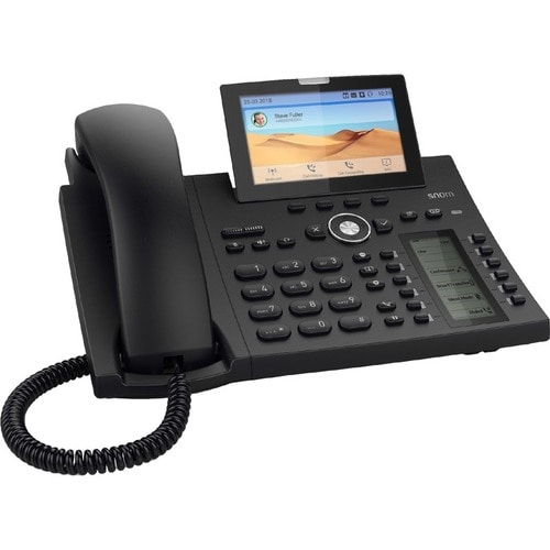 Snom D385N IP-Telefon - Schnurgebunden - Schnurgebunden - Wandmontierbar - Blau, Schwarz - VoIP - 2 x Netzwerk (RJ-45) - P