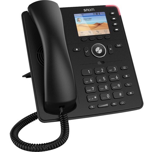 Snom D713 IP-Telefon - Schnurgebunden - Schnurgebunden - Desktop, Wandmontierbar - Schwarz - VoIP - 2 x Netzwerk (RJ-45) -