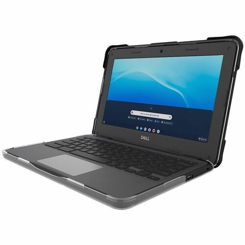 Gumdrop SlimTech for Dell Chromebook 3110/3100 (Clamshell) - For Dell Chromebook - Textured Grip - Black - Bump Resistant,