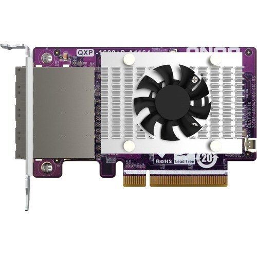 QNAP Controlador SATA - Série ATA/600 - PCI Express 3.0 x8 - Cartão Plug-in - Adequado para RAID - JBOD Nível de RAID - 16