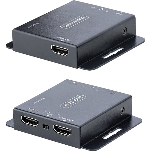 StarTech.com 4K HDMI Extender over CAT6/CAT5 Ethernet Cable, 4K 30Hz or 1080p 60Hz Video Extender, HDMI Transmitter and Re