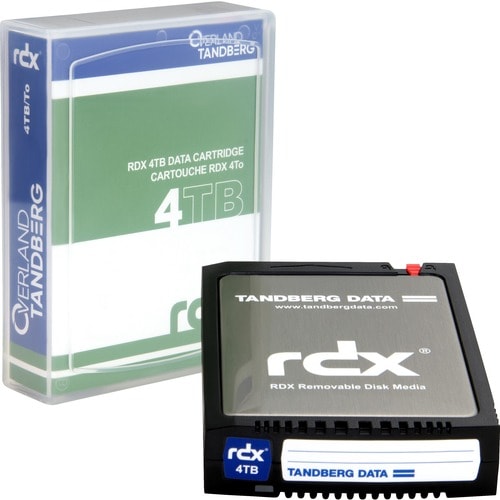 Cartuccia disco rigido Overland-Tandberg RDX QuikStor Robusto - Interno - 4 TB - Sistema di archiviazione Dispositivo supp