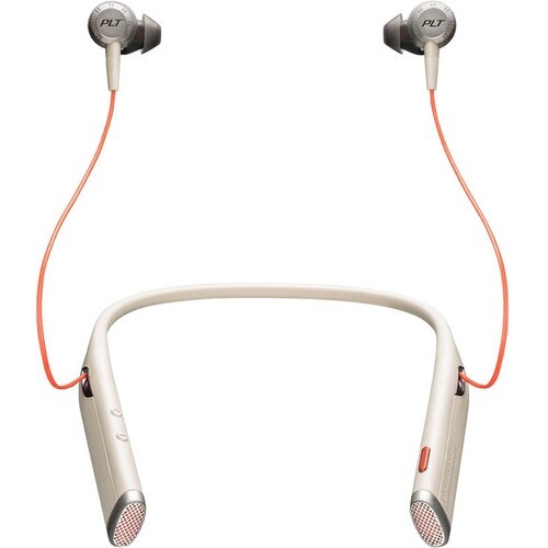 Plantronics Voyager 无线 耳塞, 颈后 立体声 耳机 - 沙色 - 双声道 - 入耳式 - 3000 cm - 蓝牙 - 20 Hz 到 20 kHz - 降噪