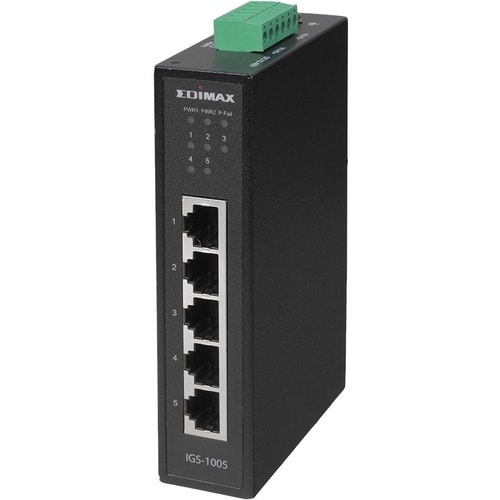 Switch Ethernet Edimax 5 Porte - Gigabit Ethernet - 10/100/1000Base-T - 2 Layer supportato - Coppia incrociata - Montaggio