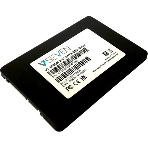 V7 V7SSD480GBS25E 480 GB Solid State Drive - 2.5" Internal - SATA (SATA/600) - Notebook, Mobile Computing Device Device Su