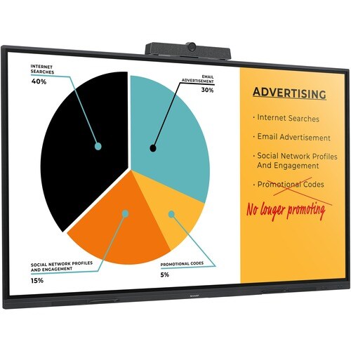 Sharp NEC Display PN-L652B 65 Zoll Class LCD-Touchscreen-Monitor - 16:9 Format Reaktionszeit - 165,1 cm (65 Zoll) Viewable