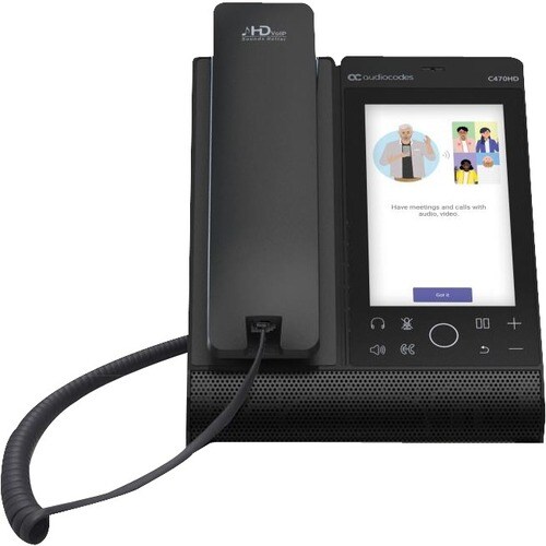 AudioCodes C470HD IP Phone - Corded/Cordless - Corded/Cordless - Bluetooth, Wi-Fi - Wall Mountable - VoIP - IEEE 802.11b/g