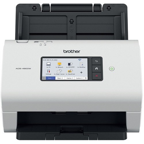 Brother ADS-4900W Sheetfed Scanner - 600 dpi Optical - 48-bit Color - 8-bit Grayscale - 60 ppm (Mono) - 60 ppm (Color) - D