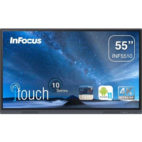 InFocus JTouch INF5510 Collaboration Display - 55" LCD - ARM Cortex A55 1.40 GHz - 4 GB - Infrared (IrDA) - Touchscreen - 