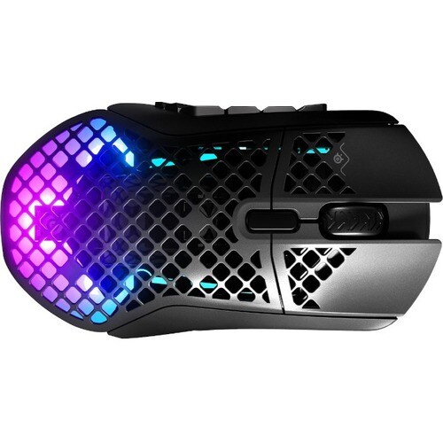 SteelSeries Aerox 9 Wireless Gaming Mouse - Optical - Cable/Wireless - Bluetooth/Radio Frequency - 2.40 GHz - Black - USB 