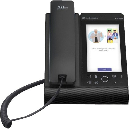 AudioCodes C470HD IP Phone - Corded/Cordless - Corded/Cordless - Bluetooth, Wi-Fi - Wall Mountable - VoIP - IEEE 802.11b/g