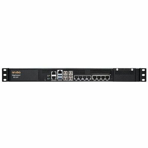 HPE EdgeConnect Router - 8 Ports - 4 RJ-45 Port(s) - 4 WAN Port(s) - Management Port - 4 SFP+ Slots - 10 Gigabit Ethernet 