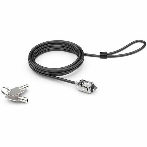 Compulocks Cable Lock For Computer, Notebook, Monitor, iMac - 1.83 m Cable - Patented T-bar/Keyed Alike - Black - Galvaniz