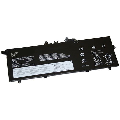 BTI Batterie - Lithium-Ionen (Li-Ionen) - BTI 3-Cell Li-Ion 57Wh Laptop Battery für Lenovo ThinkPad T14s, T490s, T495s, Ar