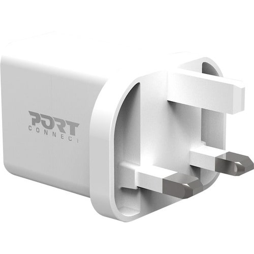 Port Connect 20 W AC Adapter - 1 Pack - For Tablet PC, Smartphone, USB Type A Device, USB Type C Device - 120 V AC, 230 V 