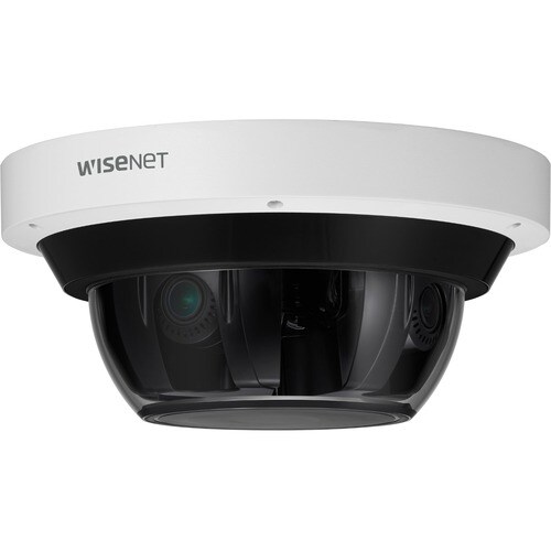 Wisenet PNM-9085RQZ1 20 Megapixel Network Camera - Color - Dome - White - TAA Compliant - 98.43 ft Infrared Night Vision -