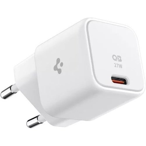 Spigen ArcStation Pro 27 W AC Adapter - USB Type-C - For USB Type C Device - White