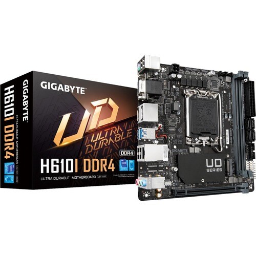 INTEL H610 MOTHERBOARD GIGABYTE MINI-ITX LGA1700 2 DDR4 DIMM