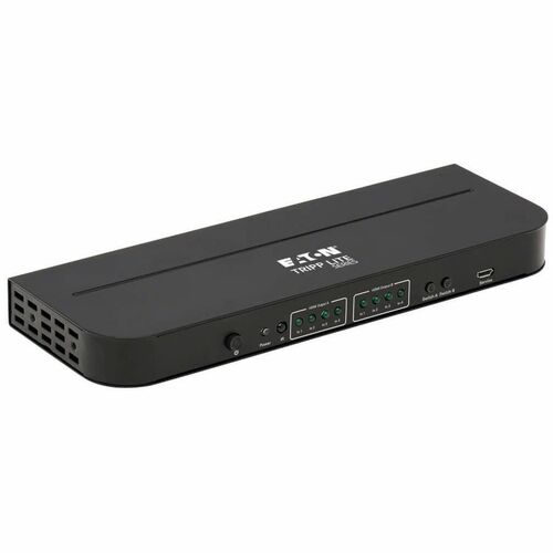 Tripp Lite series B118-2X4-4K-A Audio/Video-Schalter - Kabel - 4096 x 2160 - 4K - 4 Eingabegerät - 2 Display - Display, Bl