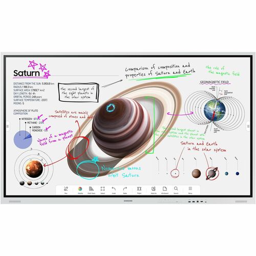 Samsung WM75B Collaboration Display - 75" LCD - Infrared (IrDA) - Touchscreen - 16:9 Aspect Ratio - 3840 x 2160 - 350 Nit 