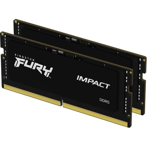 Kingston FURY Impact 64GB (2 x 32GB) DDR5 SDRAM Memory Kit - For Gaming Notebook - 64 GB (2 x 32GB) - DDR5-4800/PC5-38400 