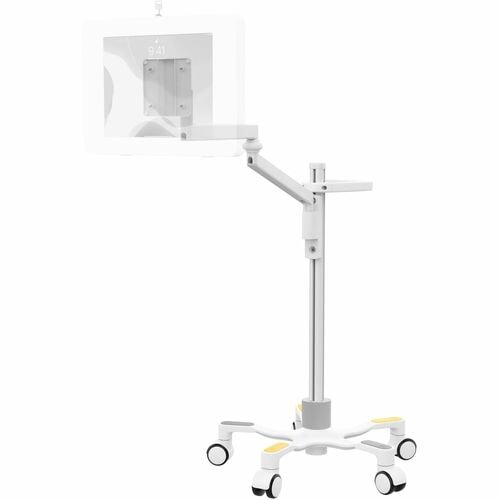 CTA Digital Medical VESA Compatible Articulating Arm Rolling Floor Stand - 33 lb Load Capacity - Floor - Metal