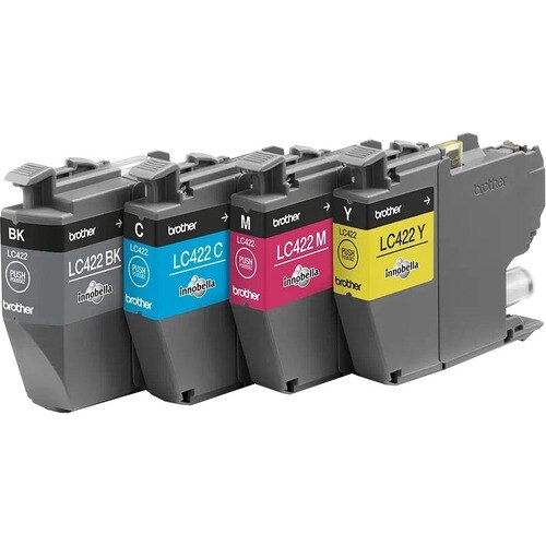 Brother LC422VAL Original Inkjet Ink Cartridge - Multi-pack - Cyan, Magenta, Yellow Pack - Cyan 550 Pages, Magenta 550 Pag