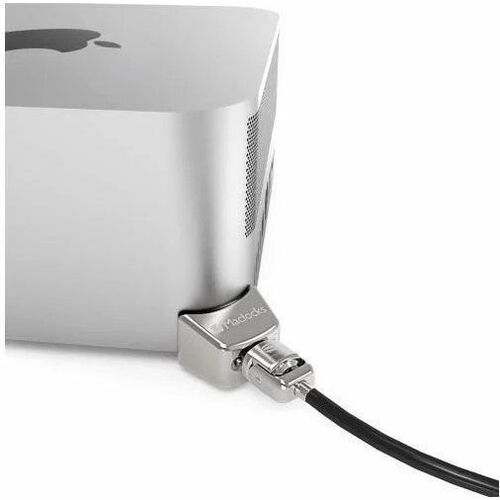 Compulocks Mac Studio Ledge Lock Adapter with Keyed Cable Lock Silver - This powerful locking mechanism secures your new M