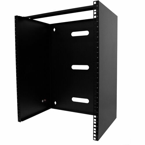 StarTech.com 14U Wall Mount Rack, 14in Deep, 19 inch Wall Mount Network Rack, Wall Mounting Patch Panel Bracket for Switch