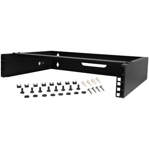StarTech.com Staffa Rack 19" 2U - Profondità 35 cm - Supporto Rack 19" 2U per Patch Panel, Dispositivi IT/AV e Switch; Por