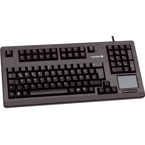 CHERRY TouchBoard G80-11900 Keyboard - Cable Connectivity - USB 2.0 Interface - TouchPad - French - AZERTY Layout - Black 