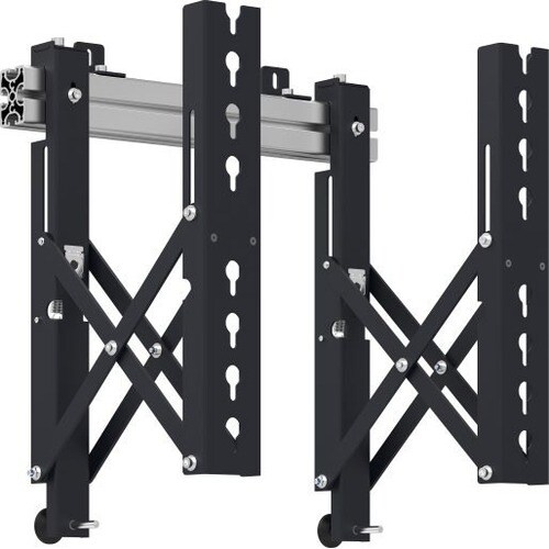 AG Neovo VWM-02 Wall Mount for Flat Panel Display - Black, Silver - 1 Display(s) Supported - 165.1 cm (65") Screen Support