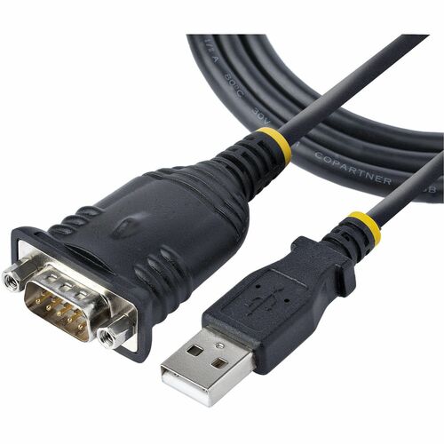 StarTech.com 1P3FP-USB-SERIAL. Anschluss 1: DB-9, Anschluss 2: USB Typ-A, Kabellänge: 0,91 m. Produktfarbe: Schwarz