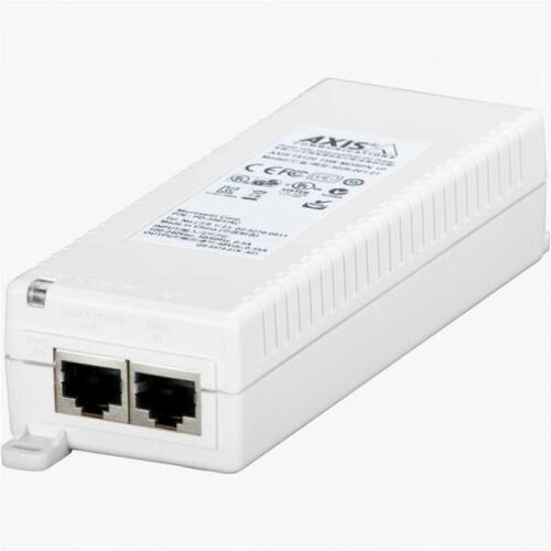AXIS T8120 Midspan 15 W 1-port - 120 V AC, 230 V AC Input - 48 V DC Output - 1 x 10/100/1000Base-T Input Port(s) - 1 x 10/