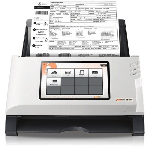 Plustek eScan A350 ADF Scanner - 600 dpi Optical - 48-bit Color - 16-bit Grayscale - 25 ppm (Mono) - 25 ppm (Color) - PC F
