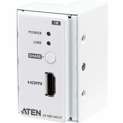 ATEN VE1801AEUT Video Extender Transmitter - Wired - 1 Input Device - 70 m Range - 1 x Network (RJ-45) - 1 x HDMI In - 409