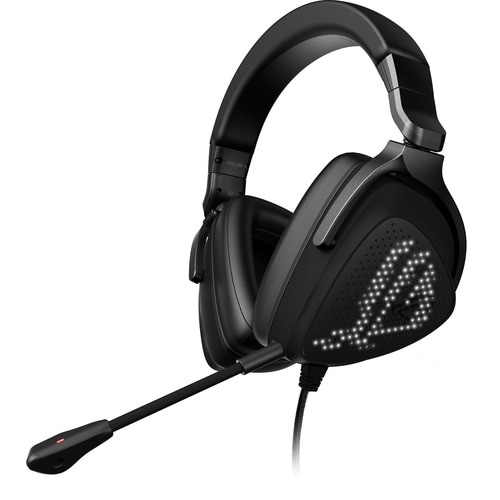 Asus ROG Delta S Animate Wired Over-the-head Stereo Gaming Headset - Black - Binaural - Ear-cup - 32 Ohm - 20 Hz to 40 kHz