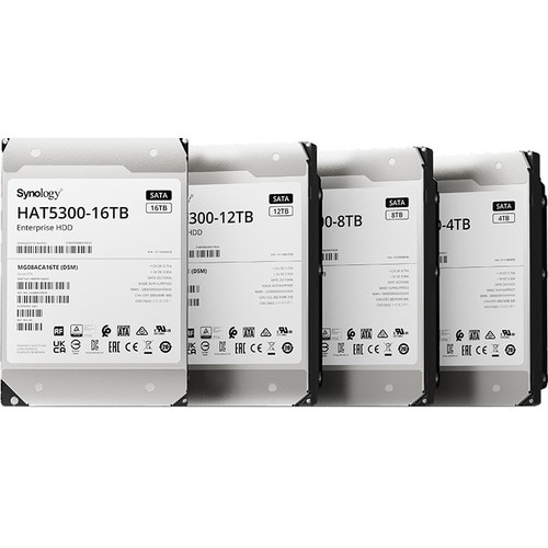 Synology Festplatte - 3,5" Intern - 4 TB - SATA (SATA/600) - Server Unterstütztes Gerät - 7200U/Min - 550 TB TBW - 512e Fo