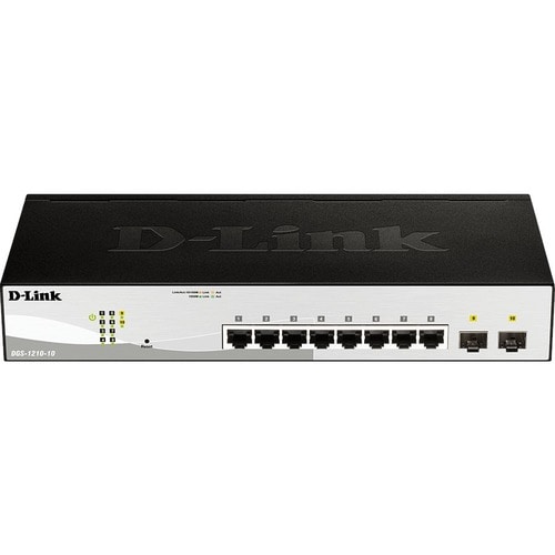 D-Link DGS-1210 DGS-1210-10 8 Anschlüsse Verwaltbar Ethernet-Switch - Gigabit-Ethernet - 10/100/1000Base-T, 1000Base-X - 2