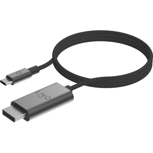 Cavo A/V LINQ - 2 m DisplayPort/USB-C - for Dispositivo audio/video - Supporta fino a7680 x 4320 - Grigio