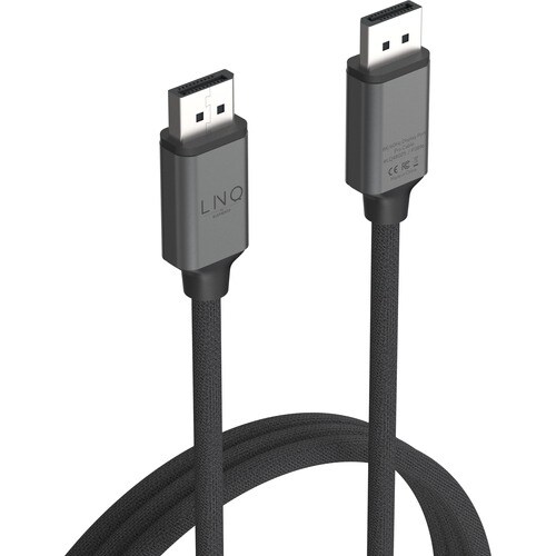 LINQ 2 m DisplayPort AV-Kabel für Audio-/Video-Gerät - Unterstützt bis zu7680 x 4320 - Grau