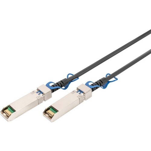Digitus 2 m Zweiadrig Netzwerkkabel - 1 Stück - Cable for Netzwerkgerät, Schalter, Computer, Speicher-Array - 25,9 Gbit/s 