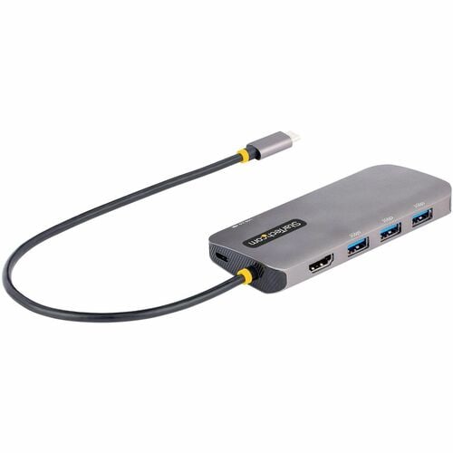 StarTech.com USB C Multiport Adapter, 4K 60Hz HDMI HDR10 Video, 3 Port 5Gbps USB 3.2 Hub, 100W PD PassThrough, GbE, Mini T
