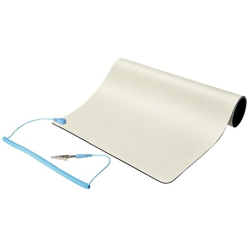 ESD Matte, Elektronikreparatur Antistatikmatte, Antistatische Matte/Tischmatte, lösbarer Erdungskabel mit Krokodilklemme -