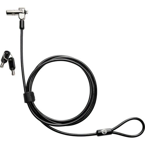 HP Essential Kabelschloss Für Notebook - 1,83 m Kabel - 4 Ziffern - Kombinationsschloss - Vinyl, Feuerverzinkter Stahl - f